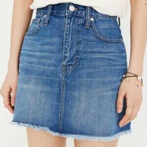 Madewell Rigid Denim A-Linen Skirt Womens size 28